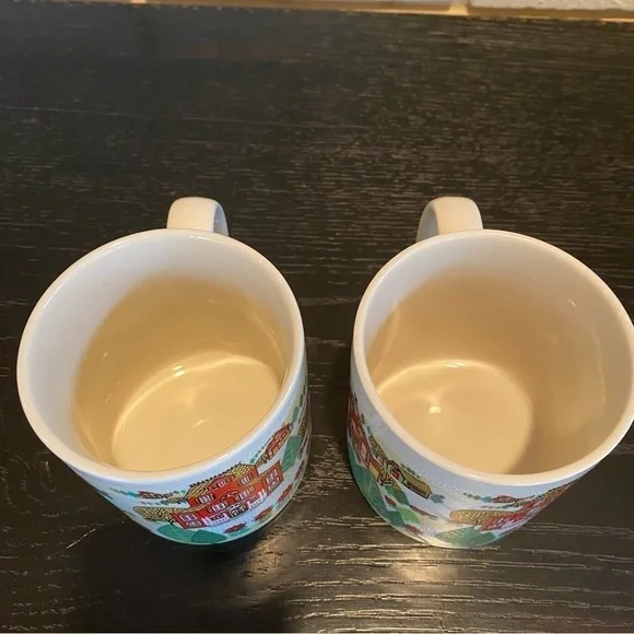 Vintage Otagiri Japan Gibson Greetings Coffee Mug Lot 5” Winter Holiday Scene - Picture 4 of 6